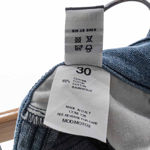 Hood By Air Moto Patch Jeans Made in Italy