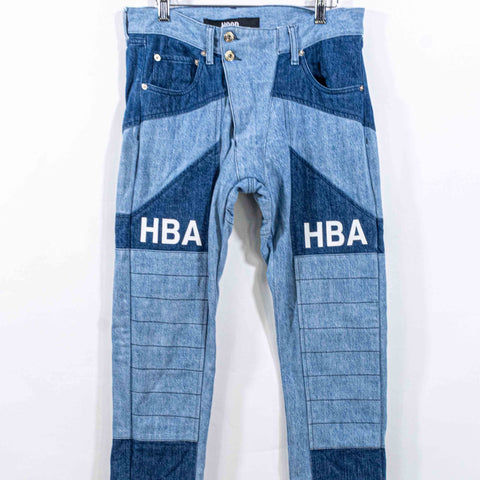 Hood By Air Moto Patch Jeans Made in Italy