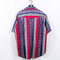 Wrangler Brushpopper Western Aztec Pearl Snap Shirt Short Sleeve Distressed