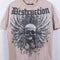 Destruction Skull Cross Wings T-Shirt Tattoo Mall Cyber Goth