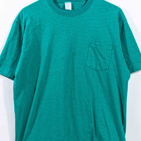 Surf Skate Striped Pocket T-Shirt Made in USA Towncraft