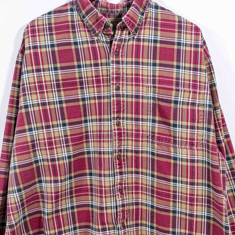 Abercrombie & Fitch Big Shirts Flannel Button Distressed
