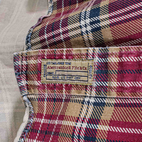 Abercrombie & Fitch Big Shirts Flannel Button Distressed