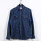 Wrangler Western Pearl Snap Denim Shirt Cowboy