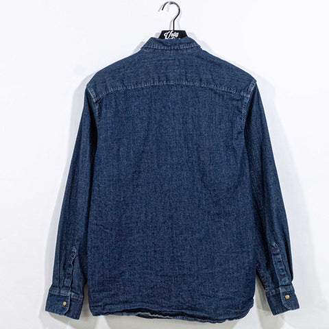 Wrangler Western Pearl Snap Denim Shirt Cowboy