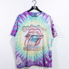 1997 1998 The Rolling Stones Bridges To Babylon Tie Dye Tour T-Shirt Thrashed Sun Faded