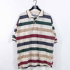 SouthPole Striped Polo Shirt Hip Hop Baggy