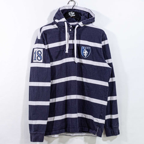 Brooks Brothers FC Hooded Long Sleeve Rugby Polo Shirt