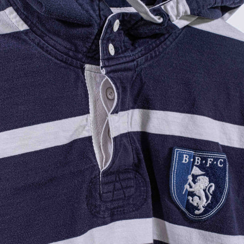 Brooks Brothers FC Hooded Long Sleeve Rugby Polo Shirt