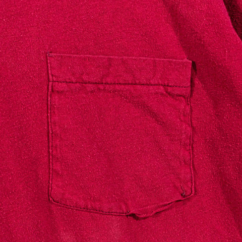 Fruit of The Loom Blank Selvedge Pocket T-Shirt Single Stitch Made in USA