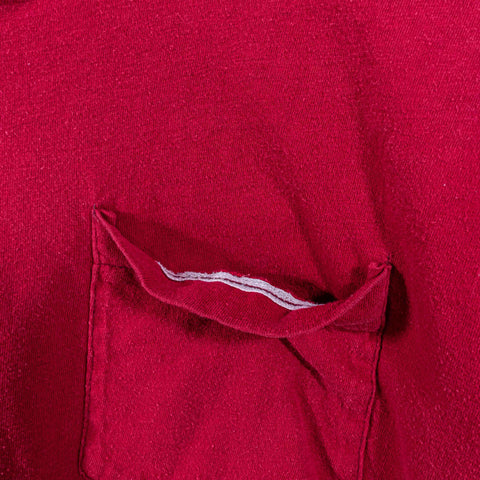 Fruit of The Loom Blank Selvedge Pocket T-Shirt Single Stitch Made in USA