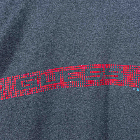 Guess Jeans Stripe Spell Out Long Sleeve T-Shirt