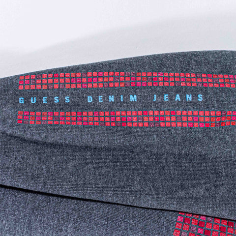 Guess Jeans Stripe Spell Out Long Sleeve T-Shirt