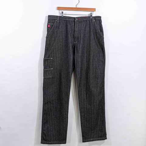 Guess Workwear Striped Carpenter Jeans Baggy Hip Hop Skate