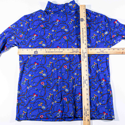 Equestrian All Over Print Horse Saddle Turtleneck Shirt Hunt Club