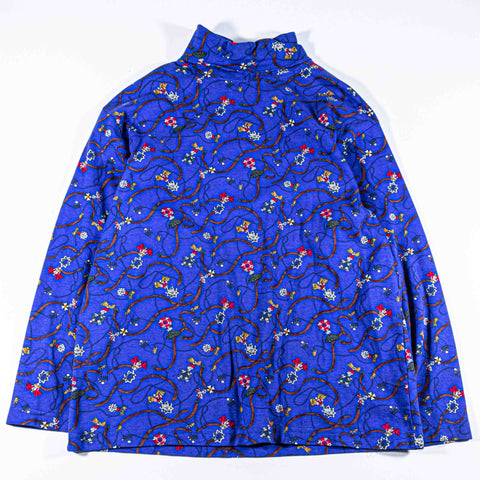 Equestrian All Over Print Horse Saddle Turtleneck Shirt Hunt Club