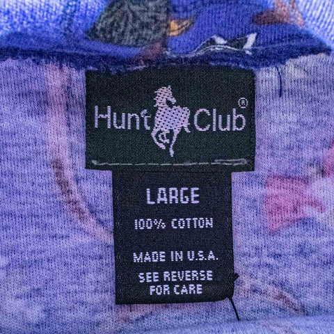 Equestrian All Over Print Horse Saddle Turtleneck Shirt Hunt Club