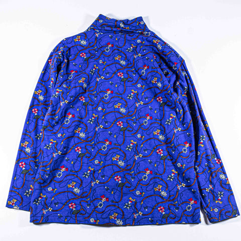 Equestrian All Over Print Horse Saddle Turtleneck Shirt Hunt Club