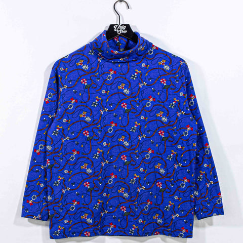 Equestrian All Over Print Horse Saddle Turtleneck Shirt Hunt Club