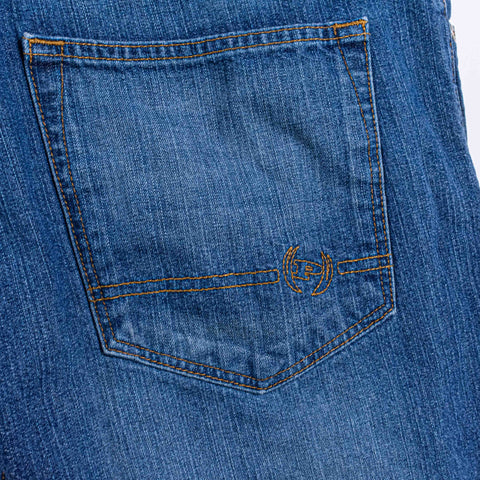 Phat Farm Wide Leg Baggy Jean Shorts Jorts Hip Hop