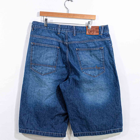 Phat Farm Wide Leg Baggy Jean Shorts Jorts Hip Hop