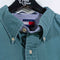 Tommy Hilfiger Crest Sun Faded Button Down Shirt Distressed