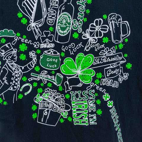 St Patricks Day Cropped T-Shirt Kiss Me Im Irish Ireland Beer Good Luck