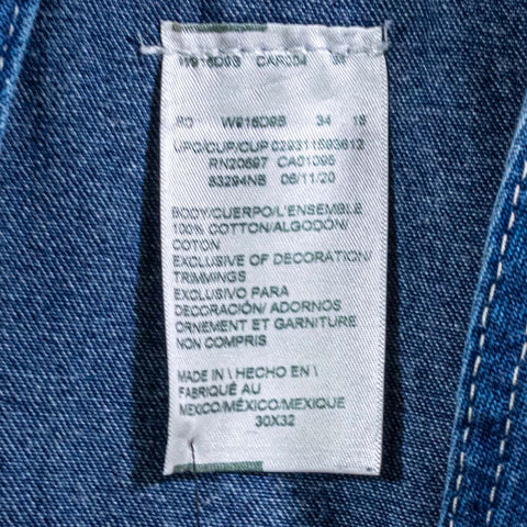 Dickies Denim Jean Overalls Baggy Hip Hop Workwear