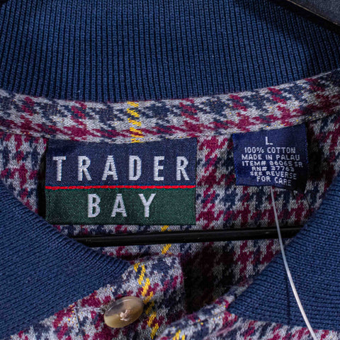Trader Bay Plaid Polo Shirt Long Sleeve