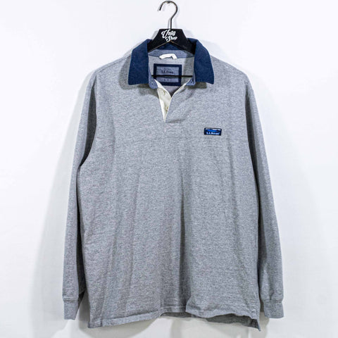 LL Bean Rugby Polo Shirt Long Sleeve