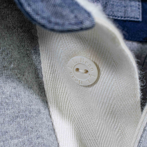 LL Bean Rugby Polo Shirt Long Sleeve