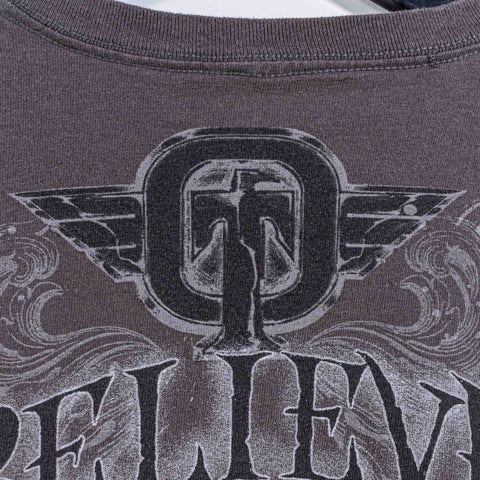 TapOut Believe Skull AOP T-Shirt Cyber Goth