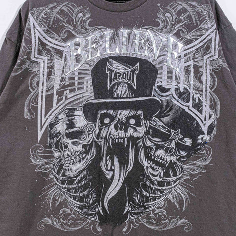 TapOut Believe Skull AOP T-Shirt Cyber Goth