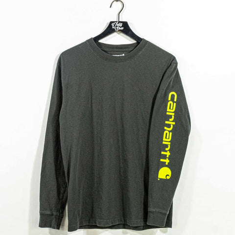 Carhartt Spell Out Logo T-Shirt Long Sleeve