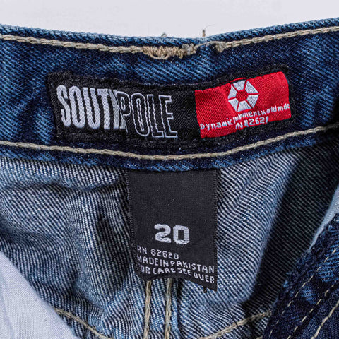 SouthPole Baggy Carpenter Jeans Skate Embroidered Hip Hop