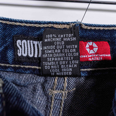 SouthPole Baggy Carpenter Jeans Skate Embroidered Hip Hop