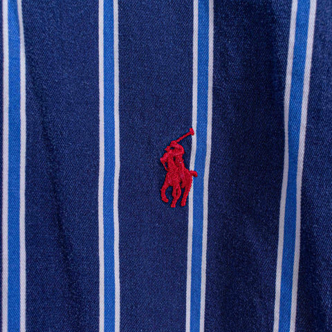 Polo Ralph Lauren Pony Blaire Striped Button Down Shirt Distressed