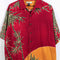 Tommy Bahama Palm Tree All Over Print Silk Shirt Resort Tiki Loop Collar