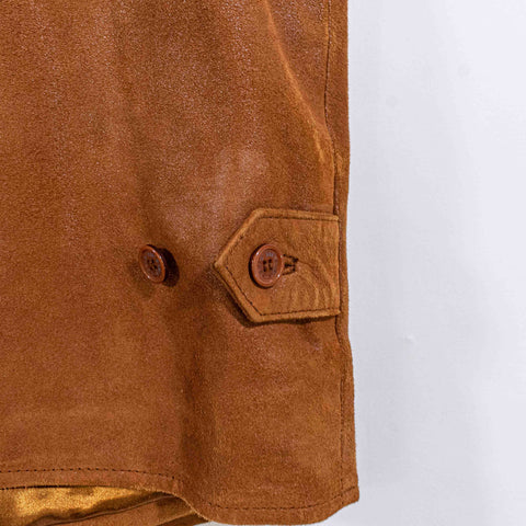 Orvis Suede Leather Collared Waistcoat Vest