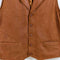 Orvis Suede Leather Collared Waistcoat Vest