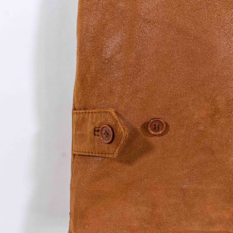 Orvis Suede Leather Collared Waistcoat Vest