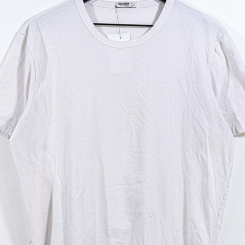 Buck Mason Curved Hem Blank White T-Shirt