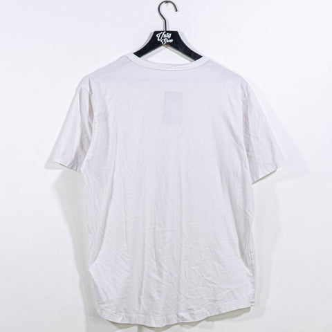 Buck Mason Curved Hem Blank White T-Shirt