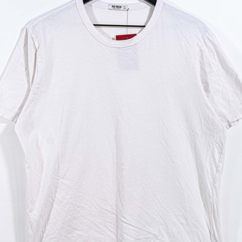 Buck Mason Curved Hem Blank White T-Shirt