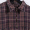 Plaid Flannel 1/4 Zip Pullover Shirt Grunge