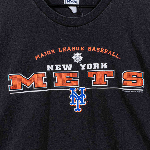 MLB New York Mets Baseball T-Shirt Long Sleeve Lee Sport