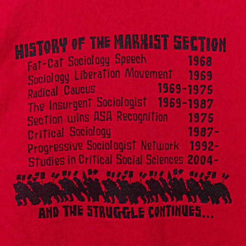 Marxist Sociology 30 Year Anniversary T-Shirt Protest American Sociological Association