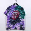 Rolling Stones Hot Lips Logo Tie Dye T-Shirt Bedazzled