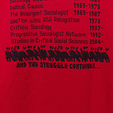 Marxist Sociology 30 Year Anniversary T-Shirt Protest American Sociological Association