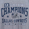 Dallas Cowboys 5 Time Super Bowl Champions T-Shirt